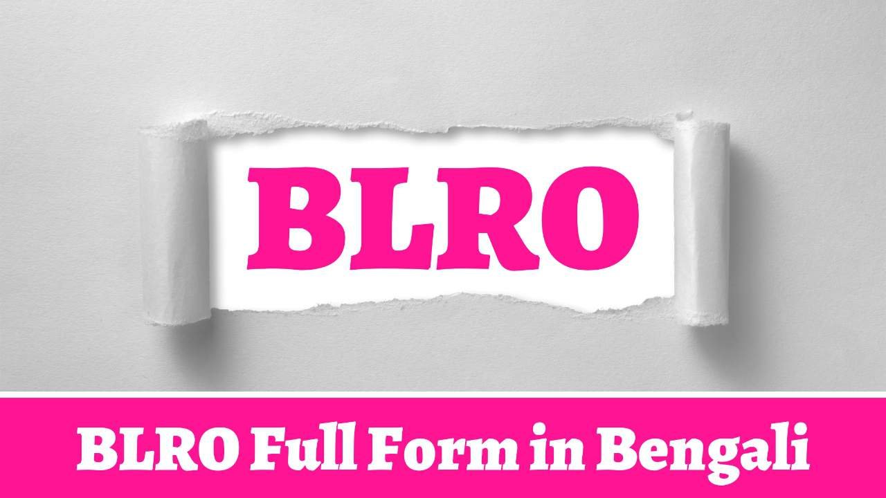 BLRO Full Form in Bengali